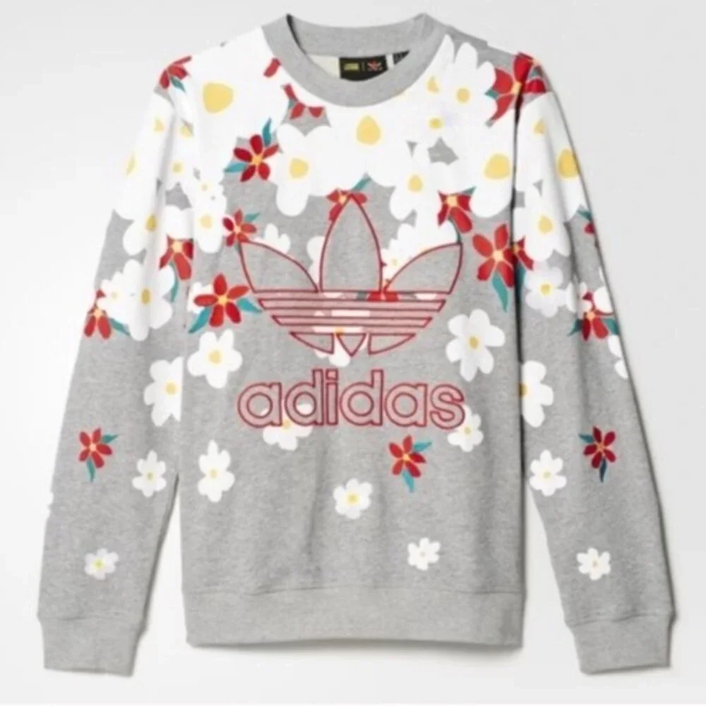 Adidas Originals x Pharrell Williams Kauwela Daisy Crewneck Sweatshirt - Picture 13 of 16